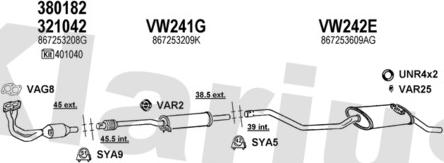 Klarius 930464U - Exhaust System car-mod.net
