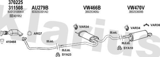 Klarius 930694U - Exhaust System car-mod.net