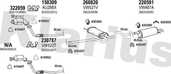 Klarius 930692E - Exhaust System car-mod.net