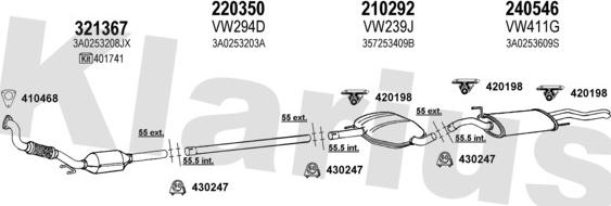 Klarius 930615E - Exhaust System car-mod.net