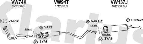 Klarius 930029U - Exhaust System car-mod.net