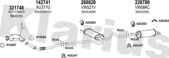 Klarius 930896E - Exhaust System car-mod.net