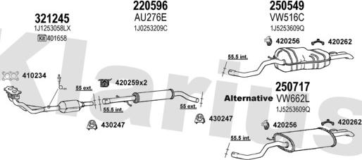 Klarius 930801E - Exhaust System car-mod.net