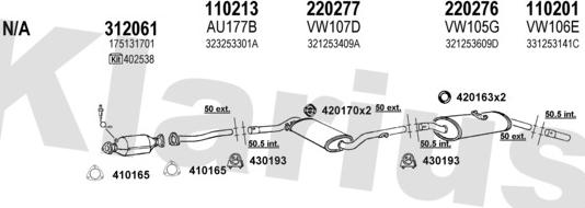 Klarius 930319E - Exhaust System car-mod.net