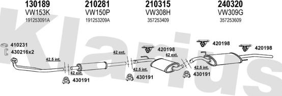 Klarius 930321E - Exhaust System car-mod.net