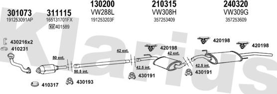 Klarius 930322E - Exhaust System car-mod.net