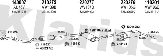 Klarius 930213E - Exhaust System car-mod.net