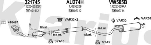 Klarius 930701U - Exhaust System car-mod.net