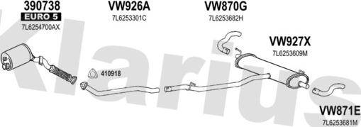 Klarius 931902U - Exhaust System car-mod.net