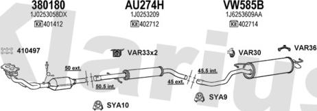 Klarius 931159U - Exhaust System car-mod.net