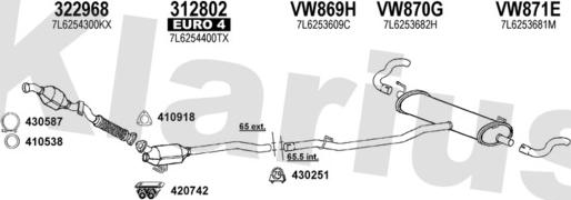 Klarius 931883E - Exhaust System car-mod.net