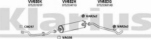 Klarius 931336U - Exhaust System car-mod.net