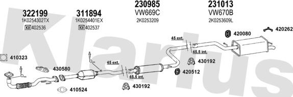 Klarius 931330E - Exhaust System car-mod.net