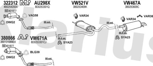 Klarius 931377U - Exhaust System car-mod.net