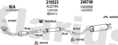 Klarius 931219E - Exhaust System car-mod.net