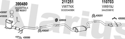 Klarius 931756E - Exhaust System car-mod.net