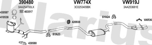 Klarius 931756U - Exhaust System car-mod.net