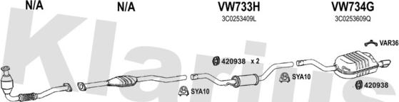 Klarius 931752U - Exhaust System car-mod.net