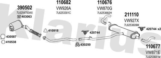 Klarius 931761E - Exhaust System car-mod.net