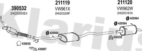 Klarius 931781E - Exhaust System car-mod.net