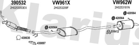 Klarius 931781U - Exhaust System car-mod.net