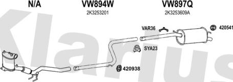 Klarius 931726U - Exhaust System car-mod.net