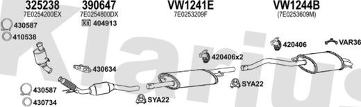 Klarius 932033U - Exhaust System car-mod.net