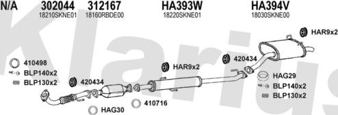 Klarius 420248U - Exhaust System car-mod.net