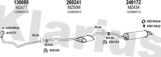 Klarius 600044E - Exhaust System car-mod.net