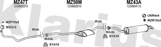 Klarius 600044U - Exhaust System car-mod.net