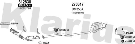 Klarius 620047E - Exhaust System car-mod.net