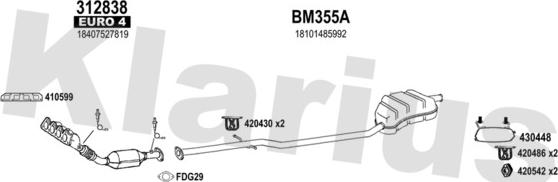 Klarius 620047U - Exhaust System car-mod.net