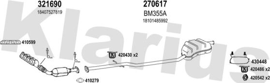 Klarius 620001E - Exhaust System car-mod.net