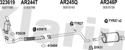 Klarius 030326U - Exhaust System car-mod.net