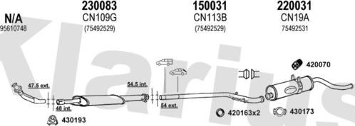 Klarius 180238E - Exhaust System car-mod.net