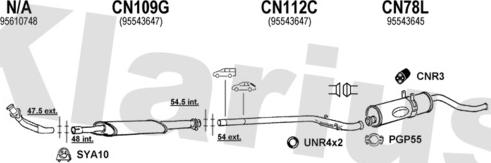 Klarius 180237U - Exhaust System car-mod.net