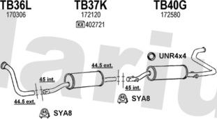 Klarius 870096U - Exhaust System car-mod.net