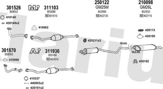 Klarius 390952E - Exhaust System car-mod.net