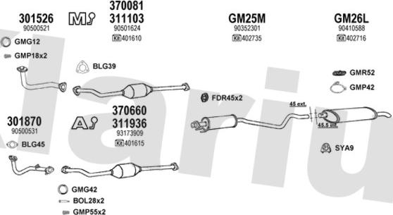 Klarius 390952U - Exhaust System car-mod.net