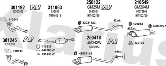 Klarius 390917E - Exhaust System car-mod.net