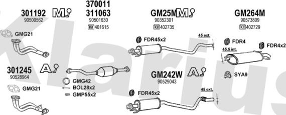 Klarius 390917U - Exhaust System car-mod.net