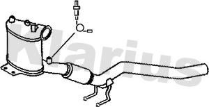Klarius 390480 - Soot / Particulate Filter, exhaust system car-mod.net