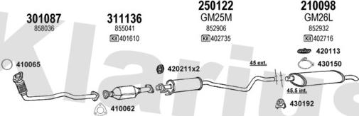 Klarius 390535E - Exhaust System car-mod.net