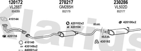 Klarius 390859E - Exhaust System car-mod.net