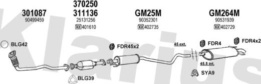 Klarius 390888U - Exhaust System car-mod.net