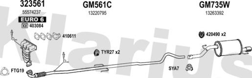 Klarius 391931U - Exhaust System car-mod.net