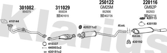 Klarius 391097E - Exhaust System car-mod.net