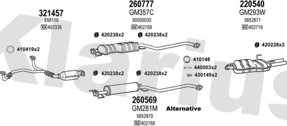 Klarius 391113E - Exhaust System car-mod.net