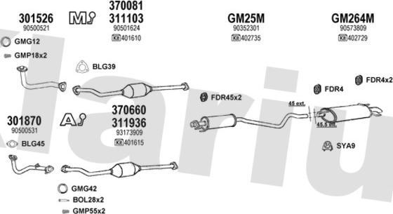 Klarius 391130U - Exhaust System car-mod.net