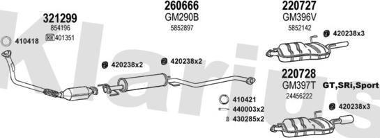 Klarius 391202E - Exhaust System car-mod.net